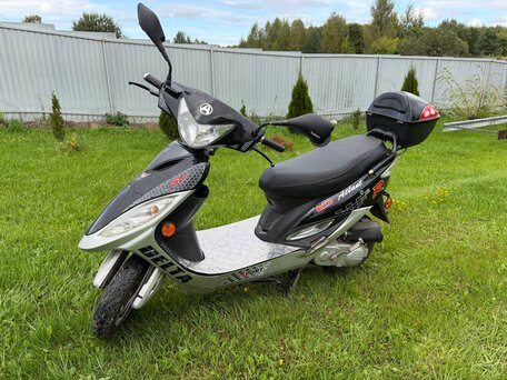 2008 Atlant 50cc, чёрный, 30000 рублей, вид 1