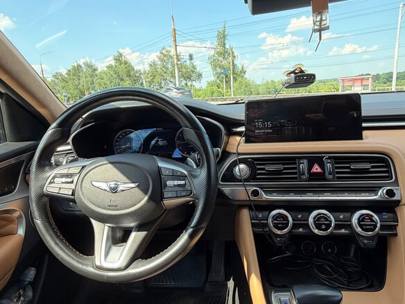 2022 Genesis G70 I Рестайлинг, синий - вид 15