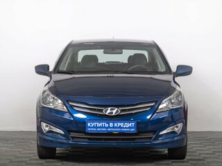 2015 Hyundai Solaris I Рестайлинг, синий, 1069000 рублей, вид 3