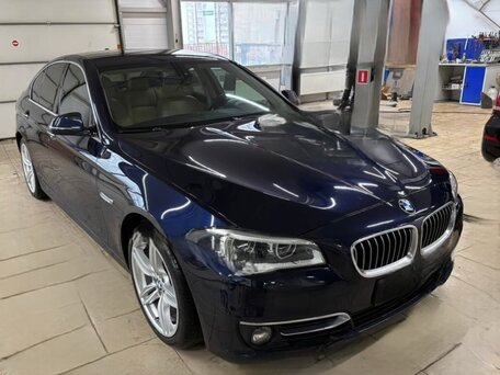 2016 BMW 5 серии 530d xDrive VI (F10/F11/F07) Рестайлинг, синий, вид 1