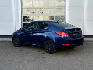 2015 Hyundai Solaris I Рестайлинг, синий, 946000 рублей, вид 3
