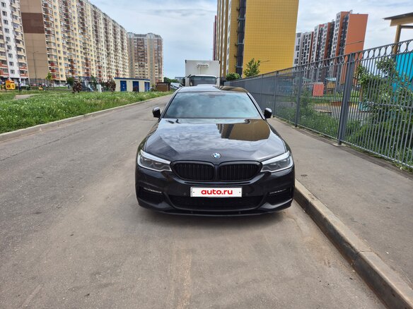 2018 BMW 5 серии 530d xDrive VII (G30/G31/G38), чёрный - вид 1