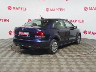 2017 Volkswagen Polo V Рестайлинг, синий, 925000 рублей, вид 5