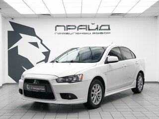 2012 Mitsubishi Lancer X Рестайлинг, белый, 810000 рублей, вид 1
