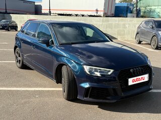 2017 Audi A3 III (8V) Рестайлинг, синий, 1730000 рублей, вид 4