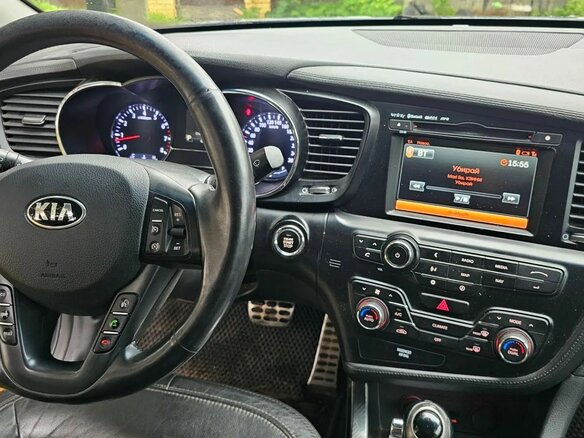 2013 Kia Optima III Рестайлинг, серый, 1200000 рублей - вид 6