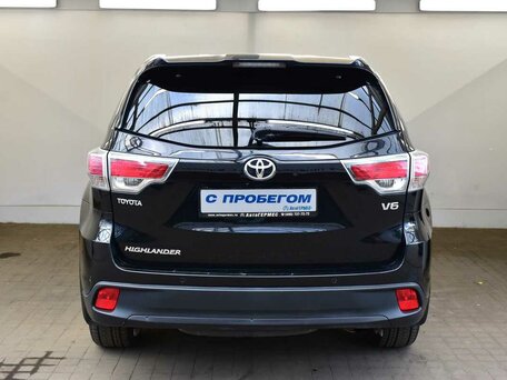 2014 Toyota Highlander III (XU50), чёрный, 1910000 рублей, вид 3