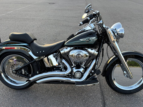 2007 Harley-Davidson Fat Boy, чёрный, 840000 рублей, вид 1