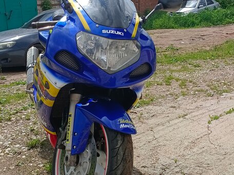 2002 Suzuki GSX-R 600, синий, 365000 рублей, вид 2