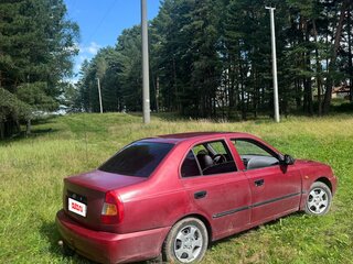 2005 Hyundai Accent ТагАЗ II, красный, 210000 рублей, вид 4