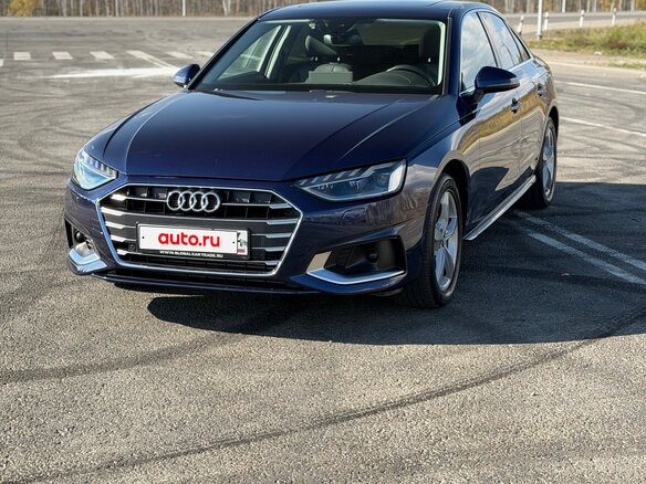 2020 Audi A4 40 TFSI V (B9) Рестайлинг, синий, 3290000 рублей - вид 1