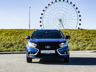 2021 Lada (ВАЗ) Vesta SW I, синий, 1150000 рублей, вид 3