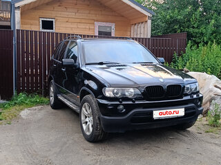 2002 BMW X5 3.0i I (E53), чёрный, 895000 рублей, вид 3