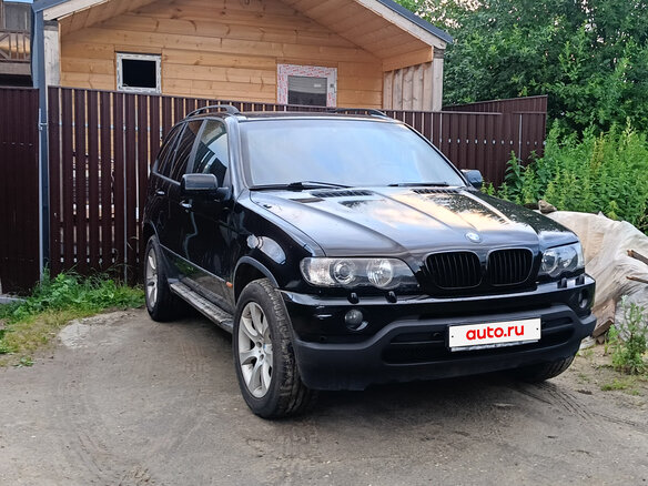 2002 BMW X5 3.0i I (E53), чёрный, 895000 рублей - вид 2