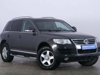 2009 Volkswagen Touareg I Рестайлинг, серый, 1129000 рублей, вид 1