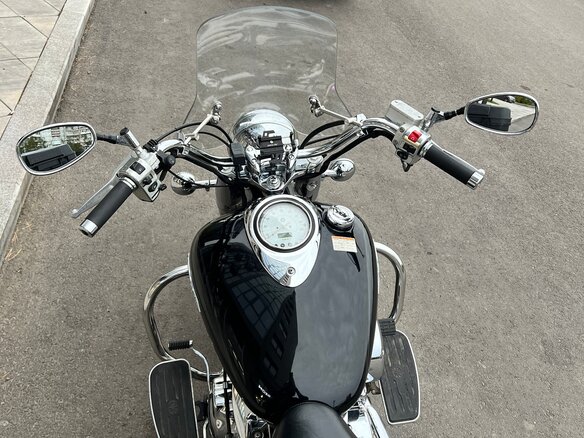 2008 Yamaha XVS1100, чёрный, 680000 рублей - вид 12