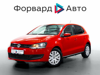 2010 Volkswagen Polo V, красный, 349900 рублей, вид 3