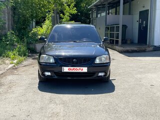 2005 Hyundai Accent ТагАЗ II, чёрный, 400000 рублей, вид 2