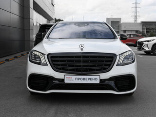 2019 Mercedes-Benz S-Класс 450 Long VI (W222, C217) Рестайлинг, белый, 6298000 рублей, вид 2