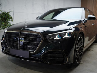 2026 Mercedes-Benz S-Класс 500 Long 4MATIC VII (W223) Рестайлинг, чёрный, 17940350 рублей, вид 4