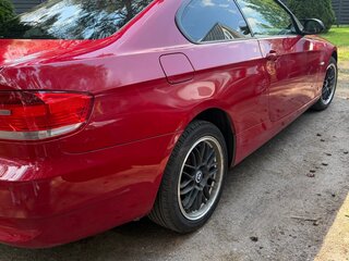 2009 BMW 3 серии 320i V (E90/E91/E92/E93), красный, 900000 рублей, вид 2