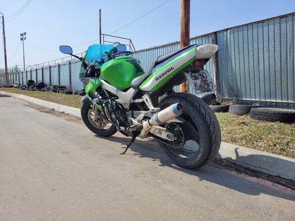 2001 Honda VTR 1000, зелёный, 360000 рублей - вид 5