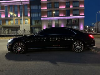 2017 Mercedes-Benz S-Класс 450 Long VI (W222, C217) Рестайлинг, чёрный, 7500000 рублей, вид 4