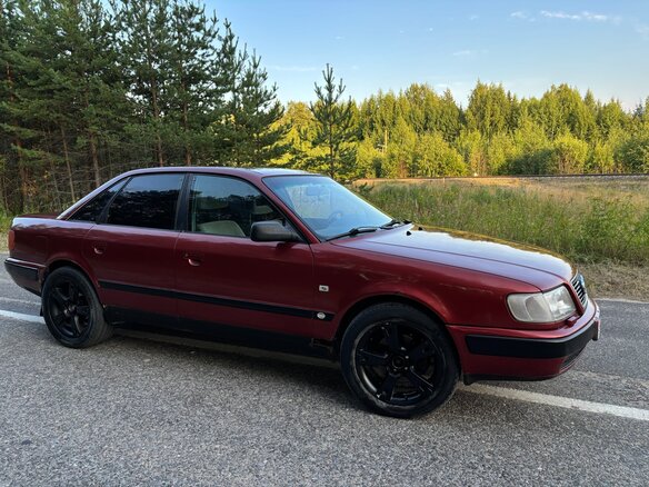 1992 Audi 100 IV (C4), красный, 240000 рублей - вид 2