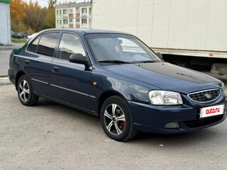 2007 Hyundai Accent ТагАЗ II, синий, 360000 рублей, вид 2