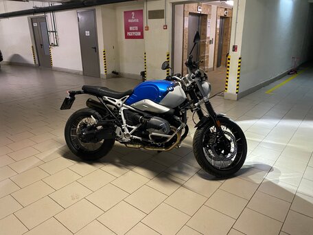2021 BMW R Nine T Scrambler, синий, 1600000 рублей, вид 2