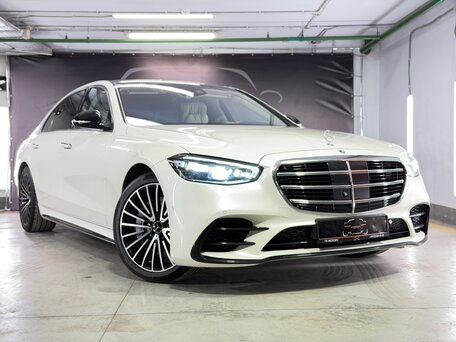 2021 Mercedes-Benz S-Класс 400 d Long 4MATIC VII (W223), белый, 8190000 рублей, вид 2