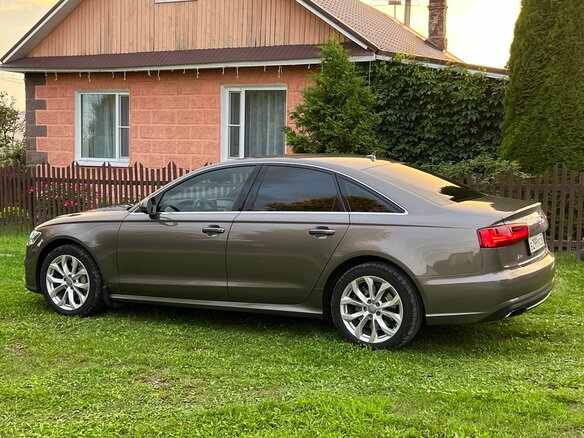2015 Audi A6 IV (C7) Рестайлинг, серый, 1990000 рублей - вид 14