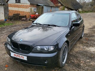 2002 BMW 3 серии 320i IV (E46) Рестайлинг, чёрный, 405000 рублей, вид 2