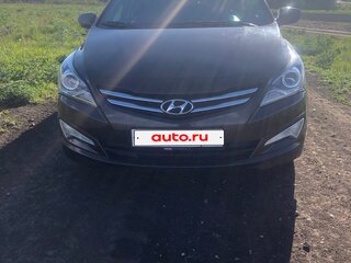 2016 Hyundai Solaris I Рестайлинг, коричневый, 950000 рублей, вид 2