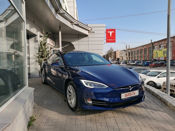 2016 Tesla Model S 75D I Рестайлинг, синий, 2750000 рублей - вид 1
