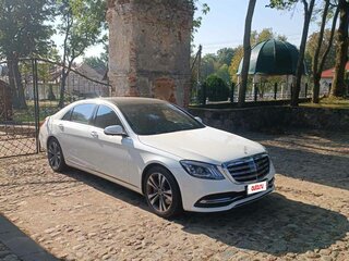 2019 Mercedes-Benz S-Класс 450 Long VI (W222, C217) Рестайлинг, белый, 3950000 рублей, вид 1