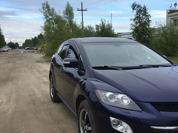 2011 Mazda CX-7 I Рестайлинг, синий, 1050000 рублей - вид 11