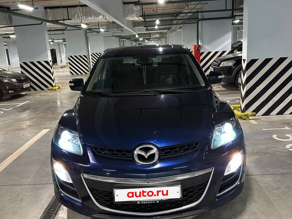 2011 Mazda CX-7 I Рестайлинг, синий, 1100000 рублей - вид 2