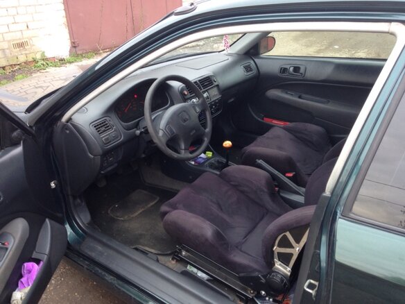 1998 Honda Civic VI, зелёный - вид 4