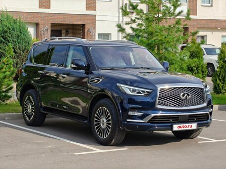2019 Infiniti QX80 I Рестайлинг 2, синий, 4100000 рублей, вид 3