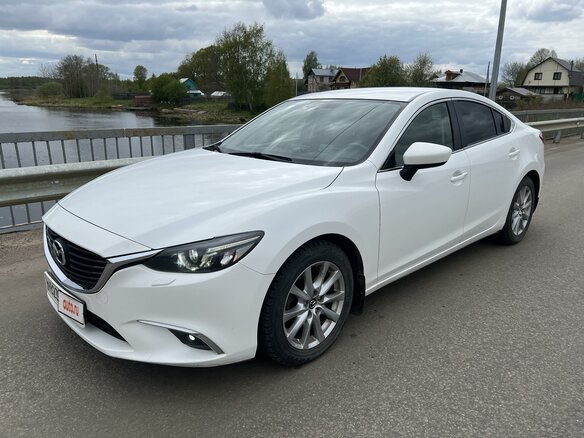 2015 Mazda 6 III (GJ) Рестайлинг, белый, 2150000 рублей