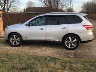 2015 Nissan Pathfinder IV, серебристый, 1300000 рублей, вид 5