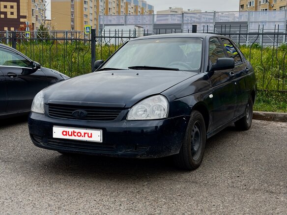 2008 Lada (ВАЗ) Priora I, чёрный, 145000 рублей