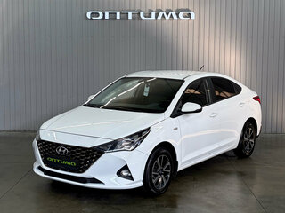 2021 Hyundai Solaris II Рестайлинг, белый, 1437000 рублей, вид 1
