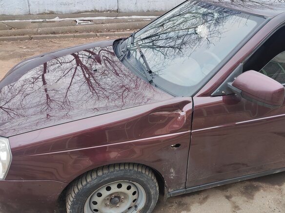 2013 Lada (ВАЗ) Priora I, пурпурный, 330000 рублей - вид 6