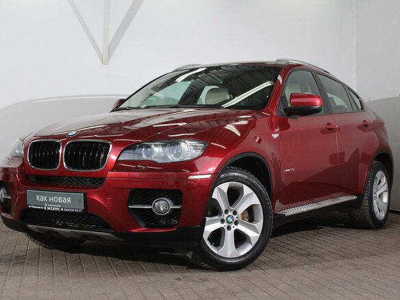 2008 BMW X6 35i 6-speed I (E71), красный