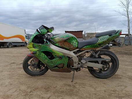 1999 Kawasaki ZX-9R Ninja, зелёный, 300000 рублей, вид 5