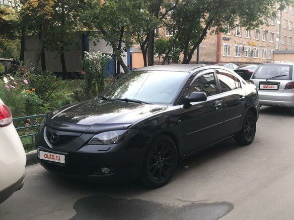 2008 Mazda 3 I (BK) Рестайлинг, чёрный