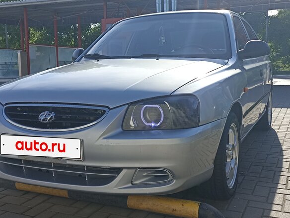 2007 Hyundai Accent ТагАЗ II, серебристый, 550000 рублей - вид 1