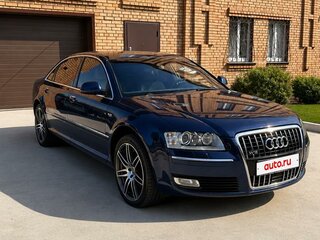 2007 Audi A8 Long II (D3) Рестайлинг, синий, 7500000 рублей, вид 3